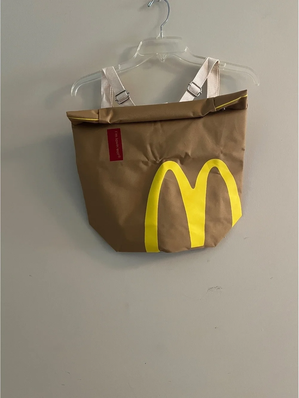 New McDonald’s Tan and yellow unisex canvas Backpack